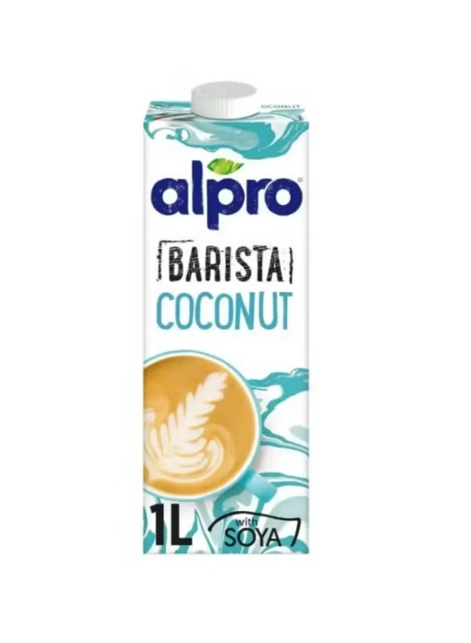 Alpro Barista Coconut Drink 100percent Plant Based And Non Dairy Drink- 1Ltr
