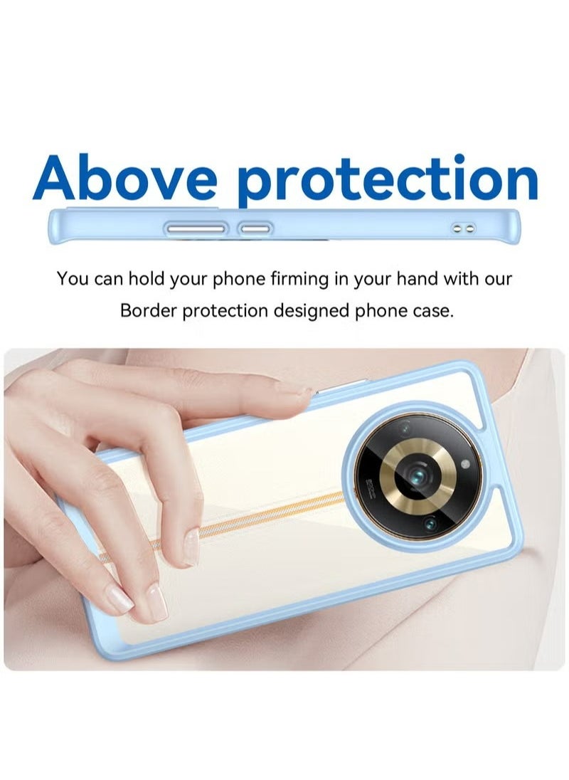 X-level Realme 11 Pro Plus 5G Clear Case Soft Flexible Silicone TPU Shockproof Protective Transparent Rubber Back Cover with Anti-Fall Anti-Scratch Compatible for Realme 11 Pro Plus 5G  - Image 4