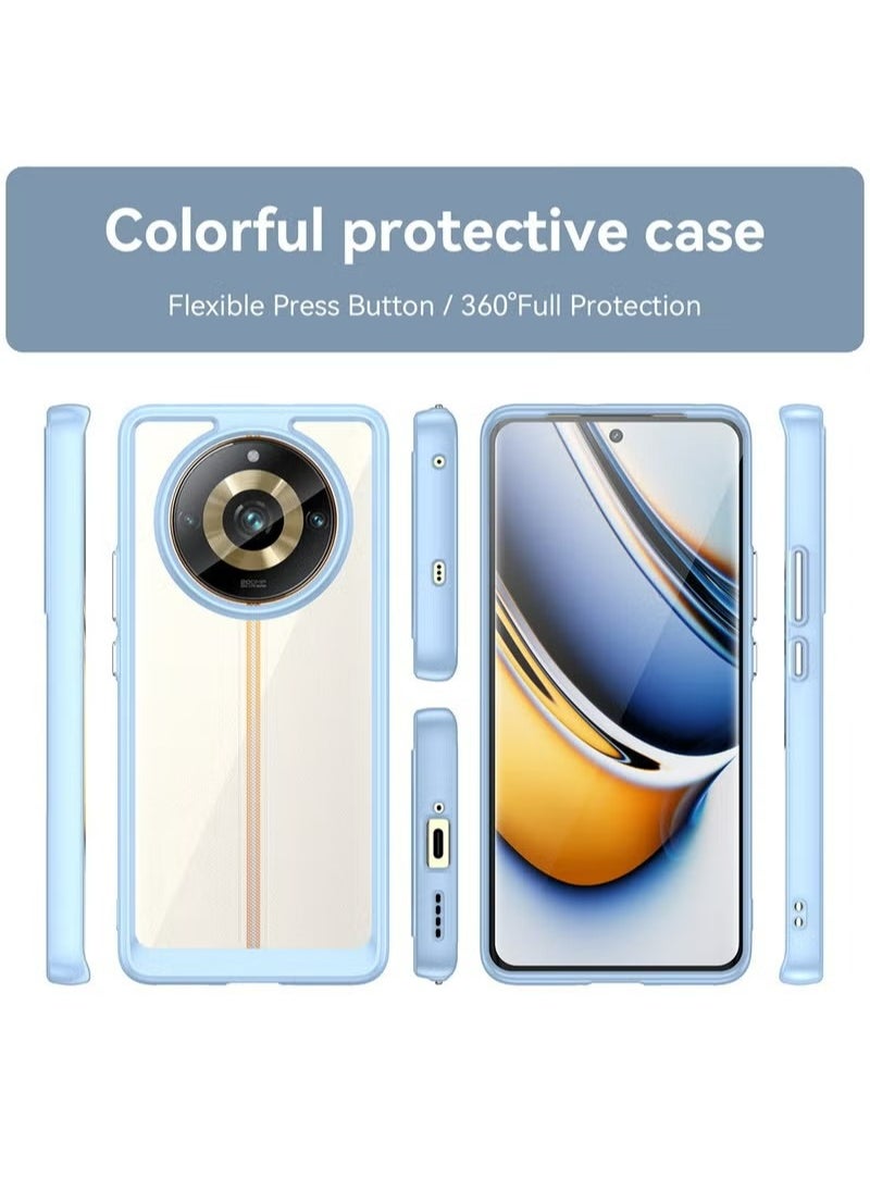 X-level Realme 11 Pro Plus 5G Clear Case Soft Flexible Silicone TPU Shockproof Protective Transparent Rubber Back Cover with Anti-Fall Anti-Scratch Compatible for Realme 11 Pro Plus 5G  - Image 2