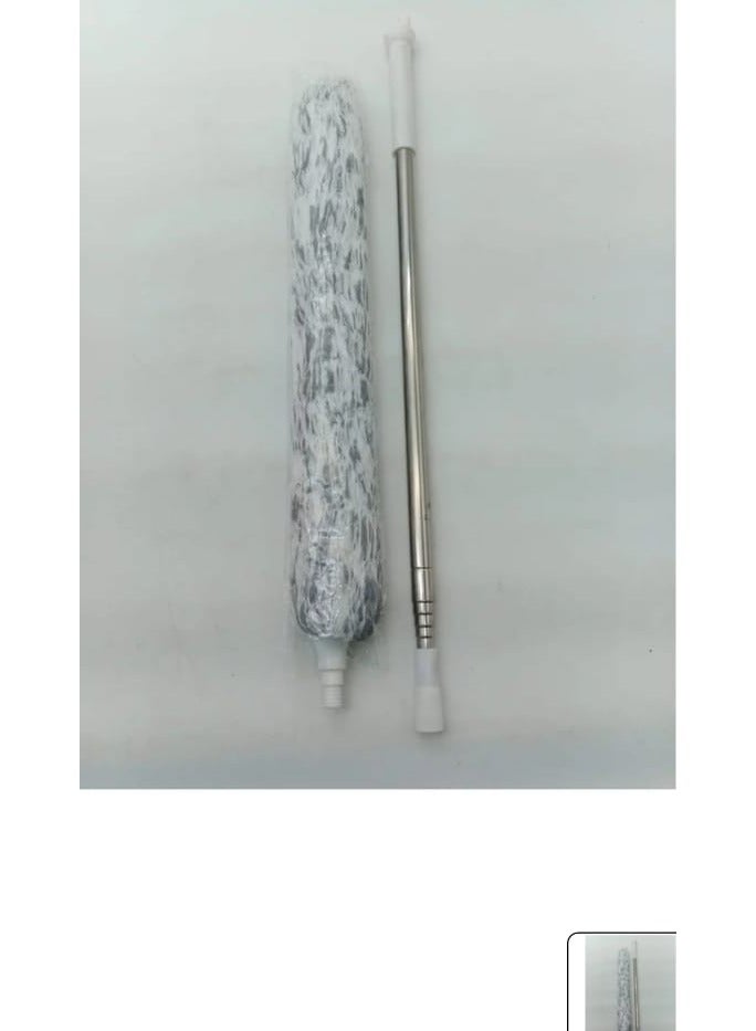 Telescopic Feather Duster – Stainless Steel Extendable Handle with Washable & Bendable Microfiber Head Perfect for cleaning high ceiling fans, curtains, cobwebs, and cars easily — no ladder needed. (Available in multiple colors) - Image 2