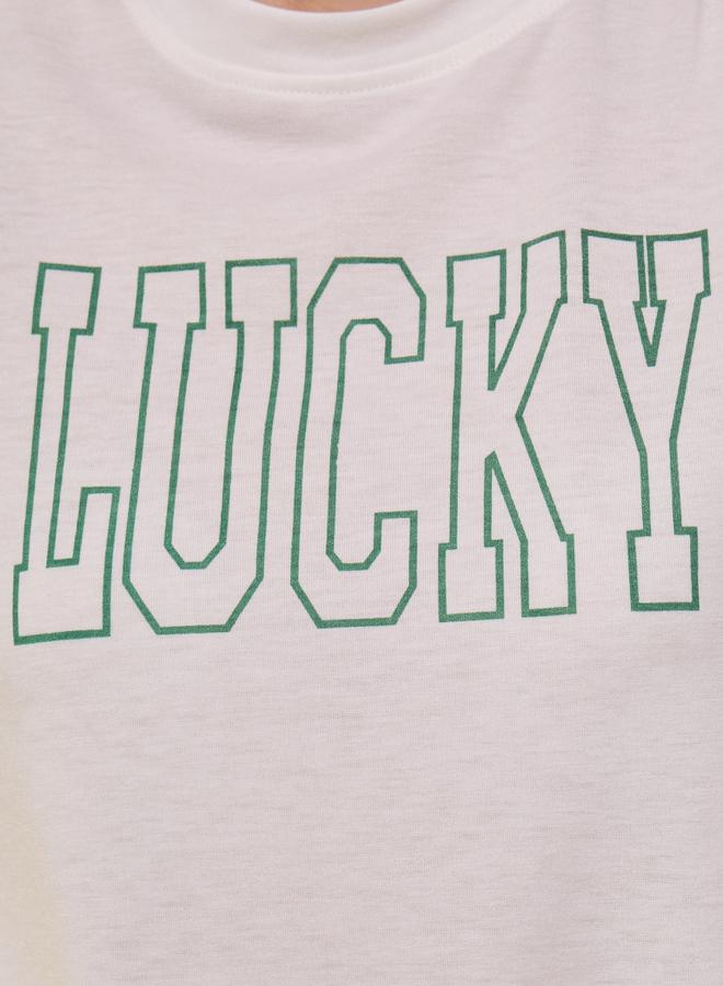 Take Two Women White Text Print Short Sleeve Regular Fit T-Shirt - Image 3