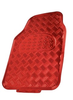 California formula-T Car Mats Metallic  Red 4 Pieces  - Image 5