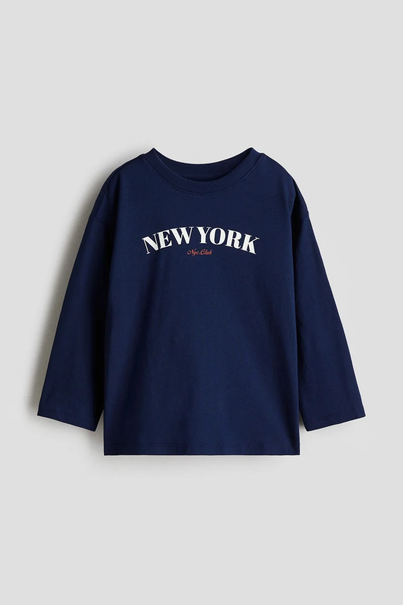 H&M Motif-detail cotton T-shirt