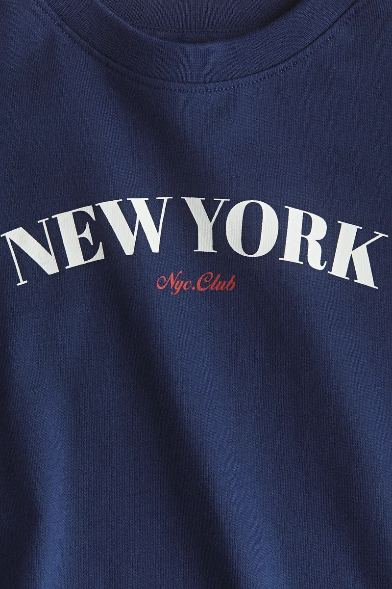 H&M Motif-detail cotton T-shirt