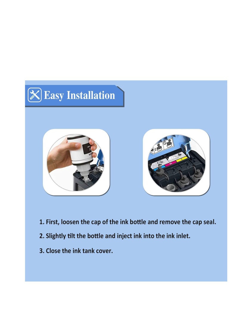 Terabyte خراطيش حبر متوافقة GI-490 PGBK لكانون (GI490PGBK) (أسود) 2PCS - Image 5