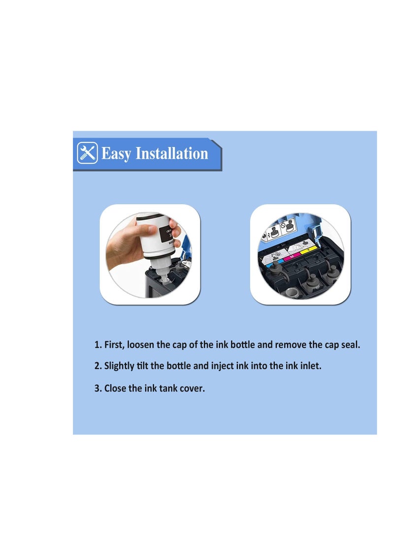 Terabyte خراطيش حبر متوافقة GI-490 PGBK لكانون (GI490PGBK) (أسود) 2PCS - Image 4