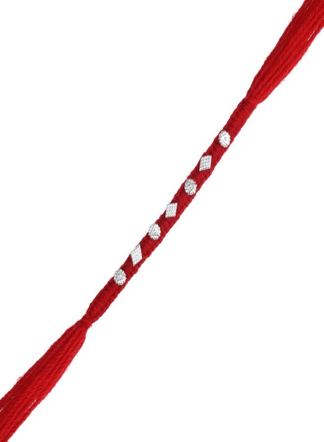 DULCI Handmade Coated Traditional Rakhi Thread Bracelet for Brother Rakshabandhan - Image 2