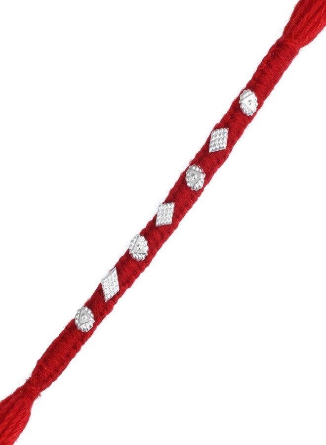 DULCI Handmade Coated Traditional Rakhi Thread Bracelet for Brother Rakshabandhan - Image 1