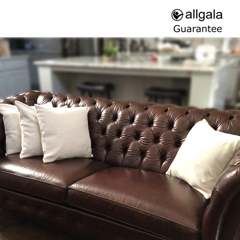 allgala allgala Cream (Off White) Throw Pillow Case 4-Pack 18x18 inch Solid Color Decorative Throw Pillow Cover Plain Color Perfect for Couch Sofa Bed Car DIY Decoration  - Image 4