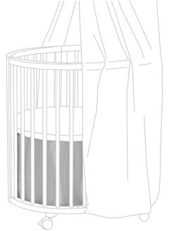STOKKE Stokke SLEEPI Mini Bed Skirt Pehr V3 Grey  - Image 1