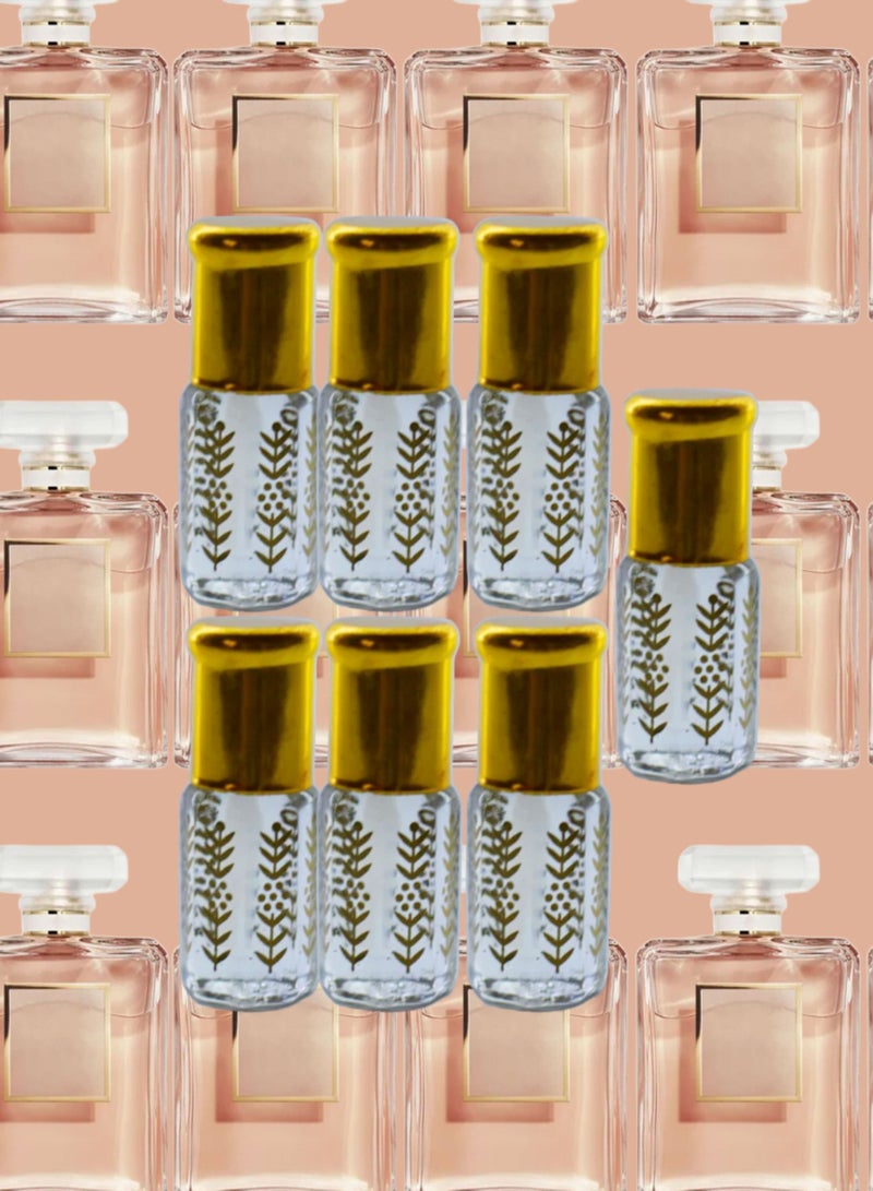 7 Pieces Coco Mademoiselle Essential Oil For Women Original Clear 3 Ml