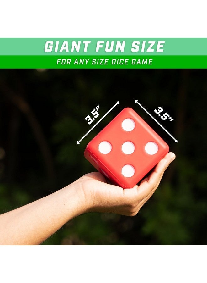 جو سبورتس مجموعة نرد GoSports Giant مقاس 3.5 بوصة مع لوحة النتائج (تتضمن 6 نرد ولوحة نتائج للمسح الجاف وحقيبة حمل) - Image 3