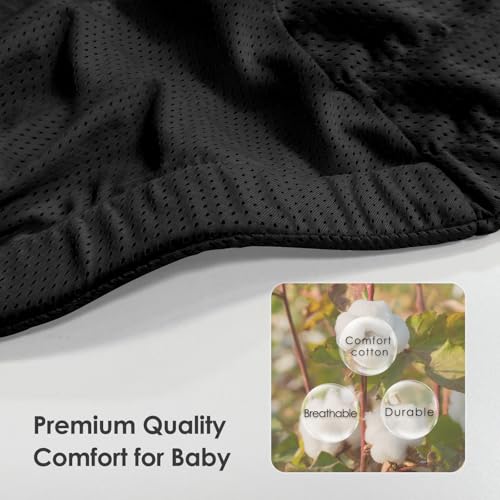 Shiaon Baby Sling Carrier Newborn to Toddler, Adjustable Toddler Carrier Sling Baby Carrier Toddlers Sling Carriers Hip Carriers for 7-40lbs, Black Mesh - Image 2