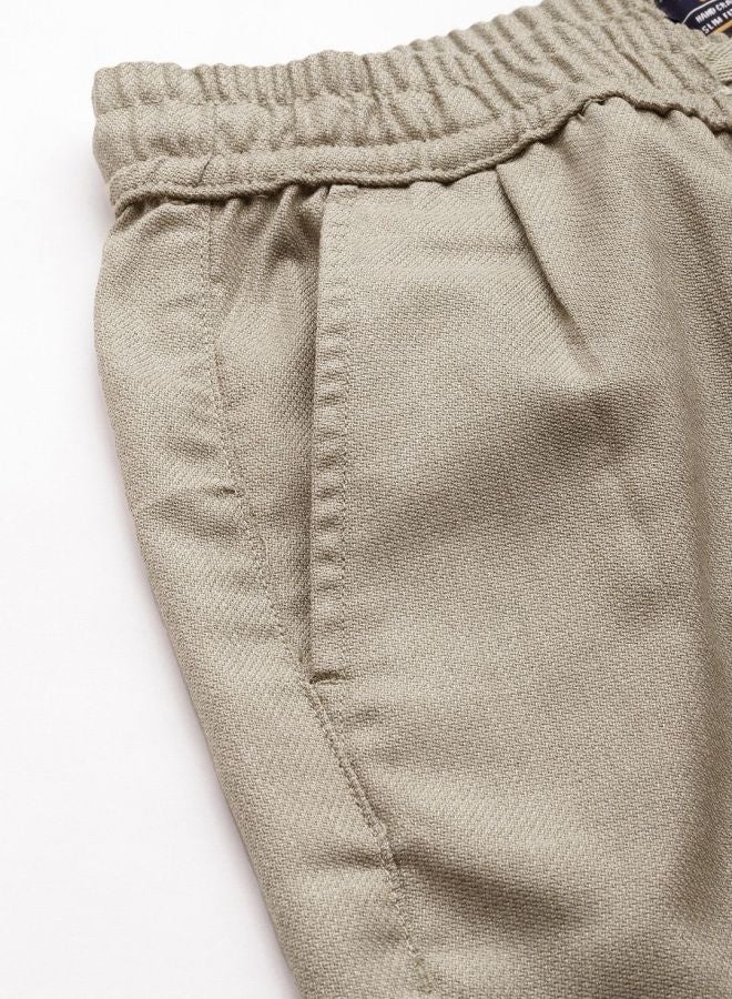 The Indian Garage Co Men Regular Fit Self Design Mid-Rise Stretchable Jogger Trousers  - Image 3