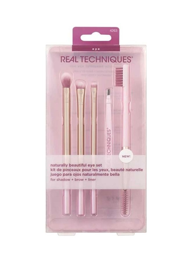 REAL TECHNIQUES Natural Beauty Eye Set Pink - Image 1