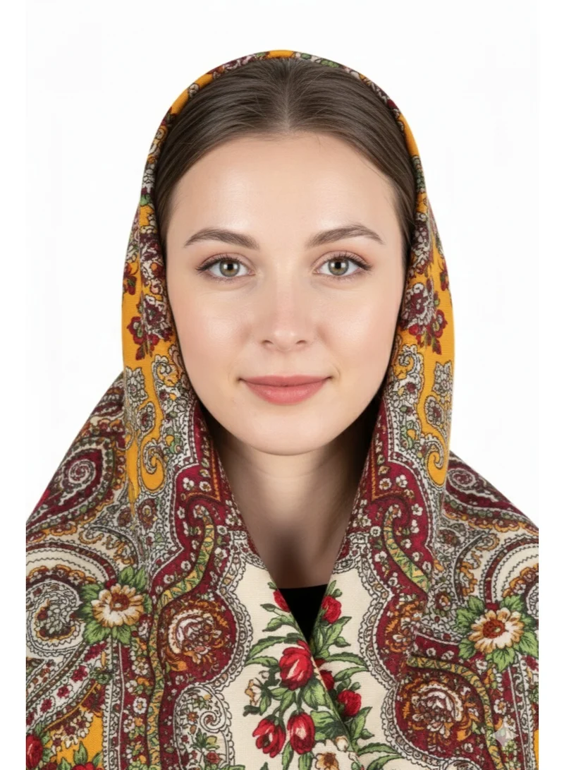 D'Daniela Mila Women's Eastern European Cotton Tassel Shawl