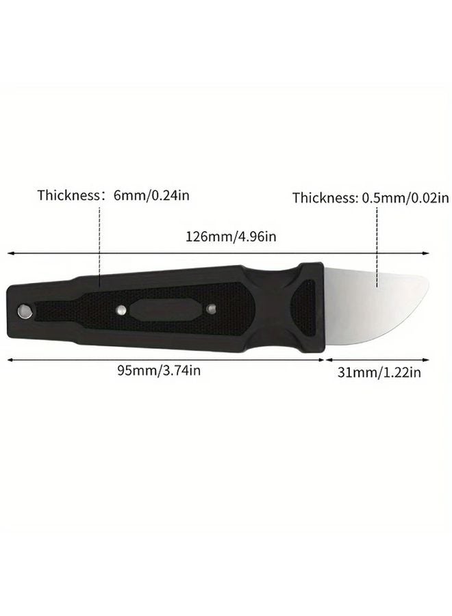 Black Stainless Steel Pry Tool Ultra Slim Opener Anti Static Scraper for iPhone iPad Repair - Image 4