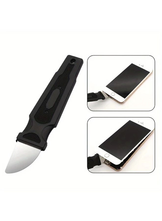 Black Stainless Steel Pry Tool Ultra Slim Opener Anti Static Scraper for iPhone iPad Repair - Image 3