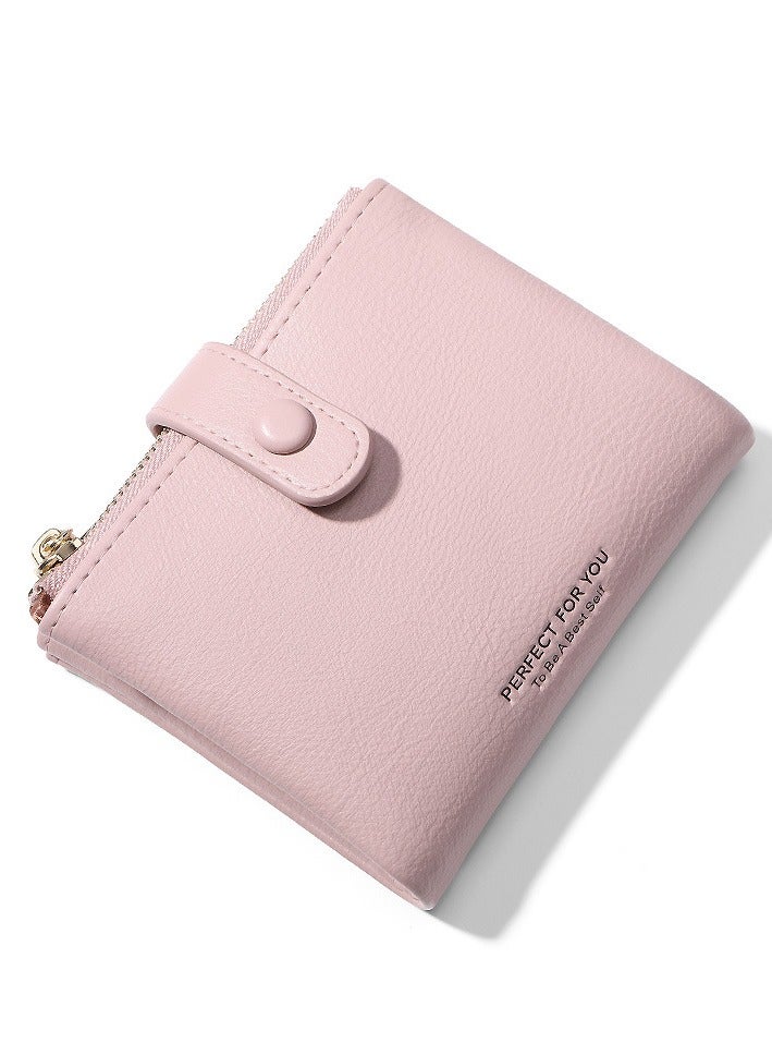xozgdovg Purse Women's Purse Coin Purse Card Bag Stylish zipper clutch bag lotus powder 