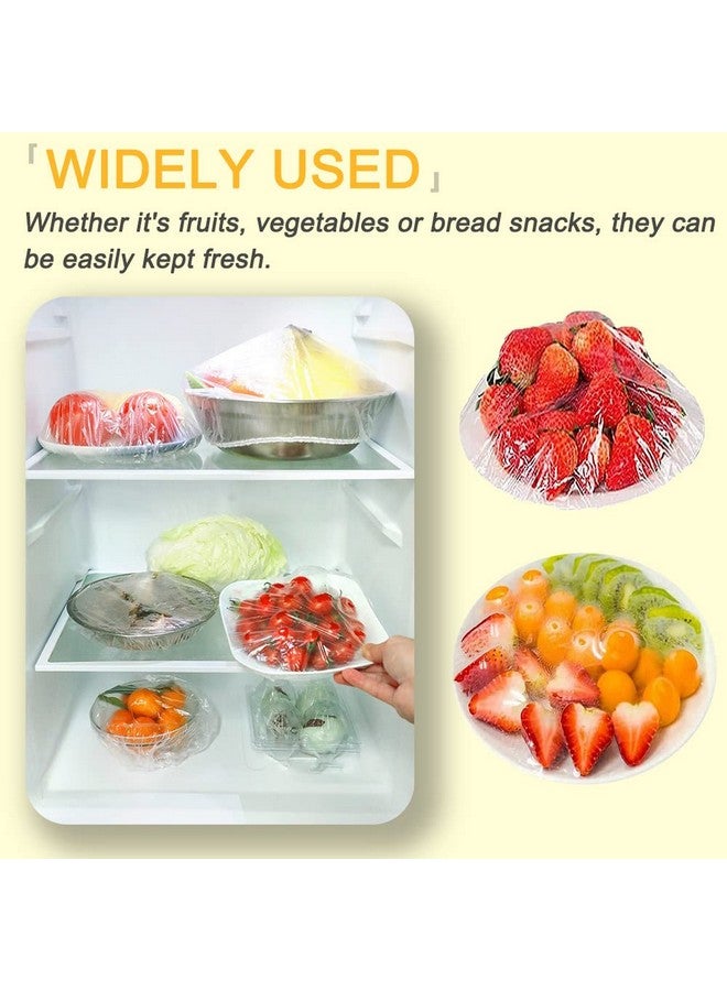 HangYu 200Pcs Plastic Bowl Covers Elastic Wrap Cover Fresh Keeping Bag Bread Bowl Cover Sourdough Cover Banneton Covers for Proofing Rising - Image 2