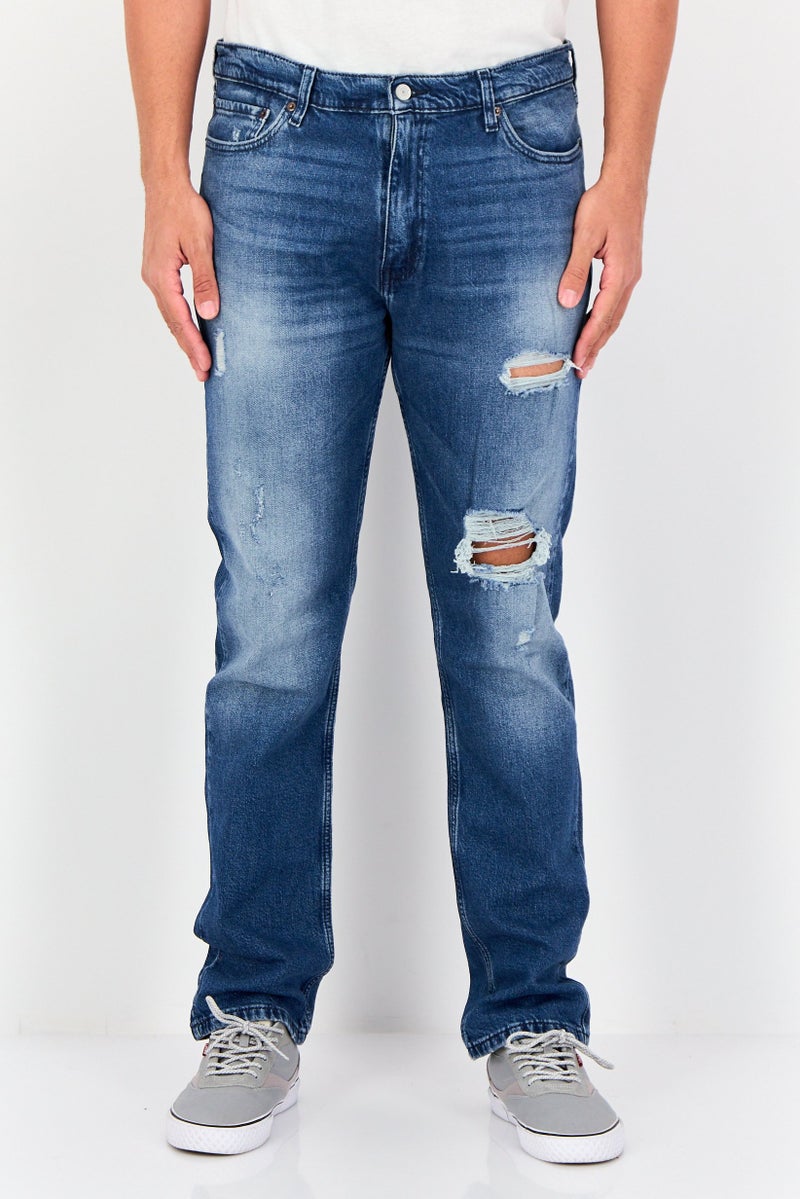 Levi's جينز دنيم ضيق للرجال، مغسول وقابل للتمدد، أزرق - Image 1