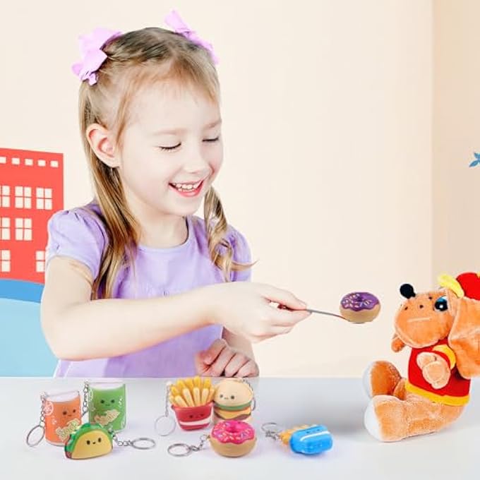 Anboor Pack of 10 Squishies Toys for Children Food Small Slow Rising Foam Mini Food Squishys Stress Squeeze Cute Toy - Image 5