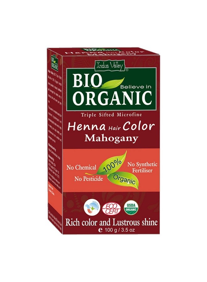 Indus Valley Henna Hair Color For Hair Conditioning & Coloring Pack Of 2 (200Gm) (Mahogany) - Image 2