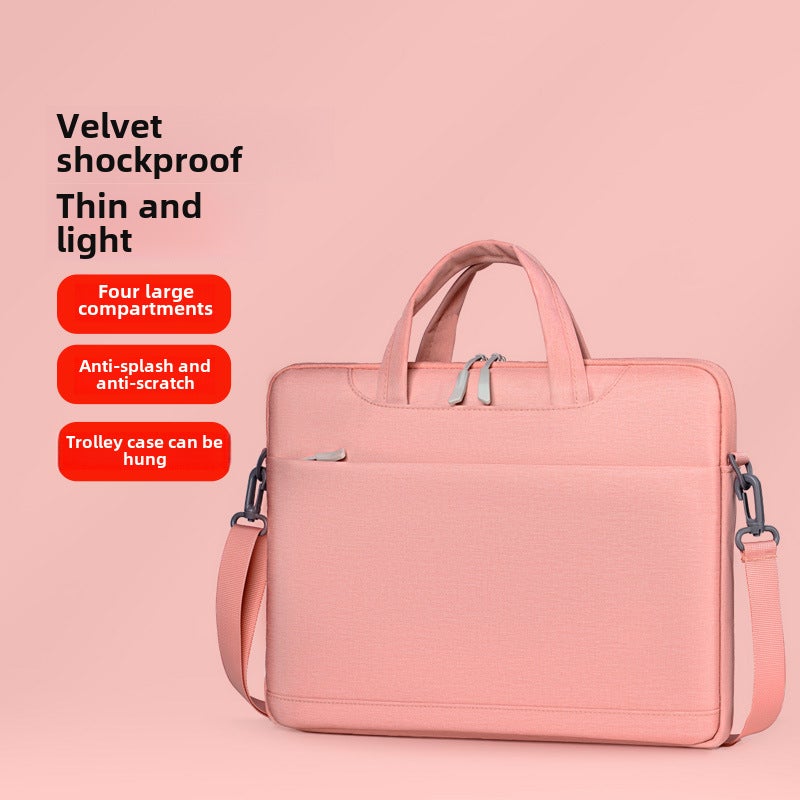 Laptop Bag 15.6 Universal 14.1 Case for Apple Lenovo Asus Notebooks Pink 