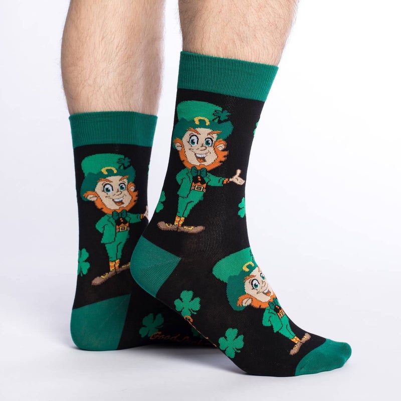 Good Luck Sock Men's St. Patrick's Day Leprechaun Socks, Adult, Shoe Size 7-12 - Image 2