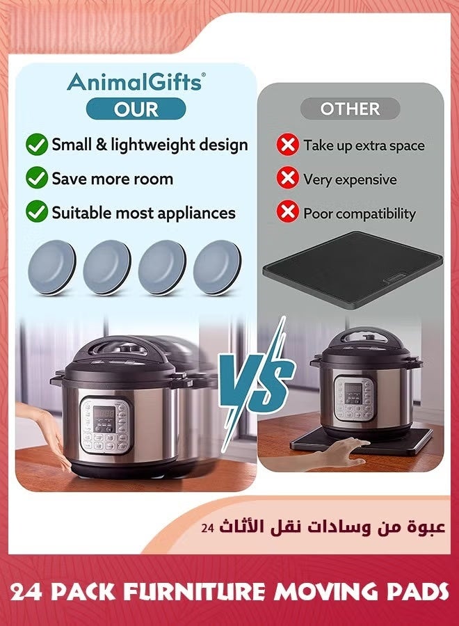 أجهزة الزلاجات لأجهزة المطبخ ، 24 جهاز كمبيوتر شخصي ذاتي اللاصق أجهزة المطبخ الصغيرة الزلاجة المطبخ سهل التحرك توفير المساحة المطبخ يجب أن يكون لديه أدوات إكسسوارات الأجهزة للطاولة - Image 2