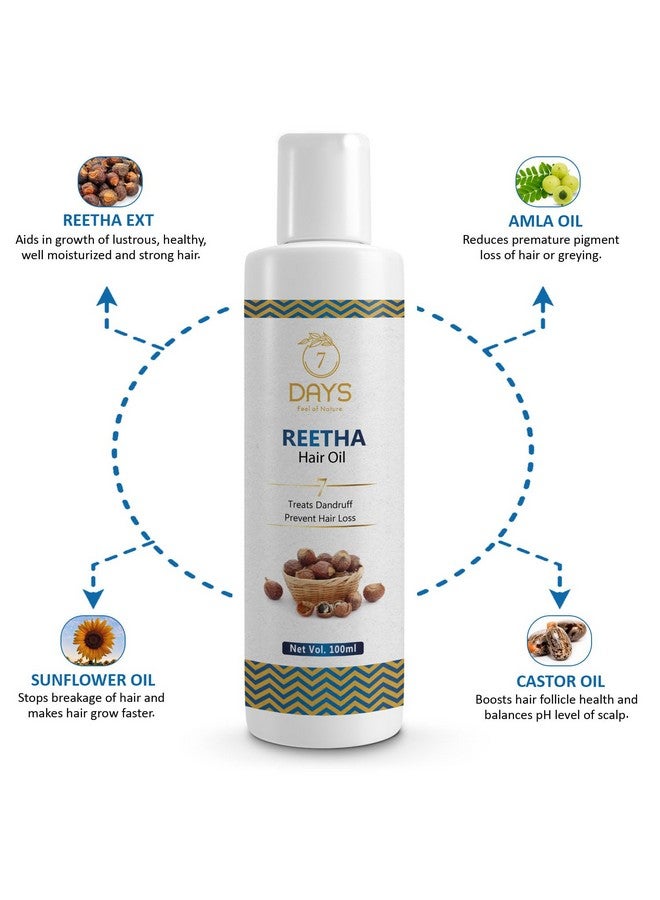 7 Days Reetha Onion Shikakai Bhringraj Amla Hair Oil for Men & Women |100% Natural Oils and Herbs - Promotes Hair Growth & Controls Hair Fall (100 Ml) - Image 2