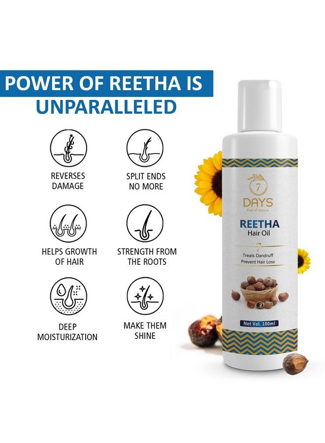 7 Days Reetha Onion Shikakai Bhringraj Amla Hair Oil for Men & Women |100% Natural Oils and Herbs - Promotes Hair Growth & Controls Hair Fall (100 Ml) - Image 3