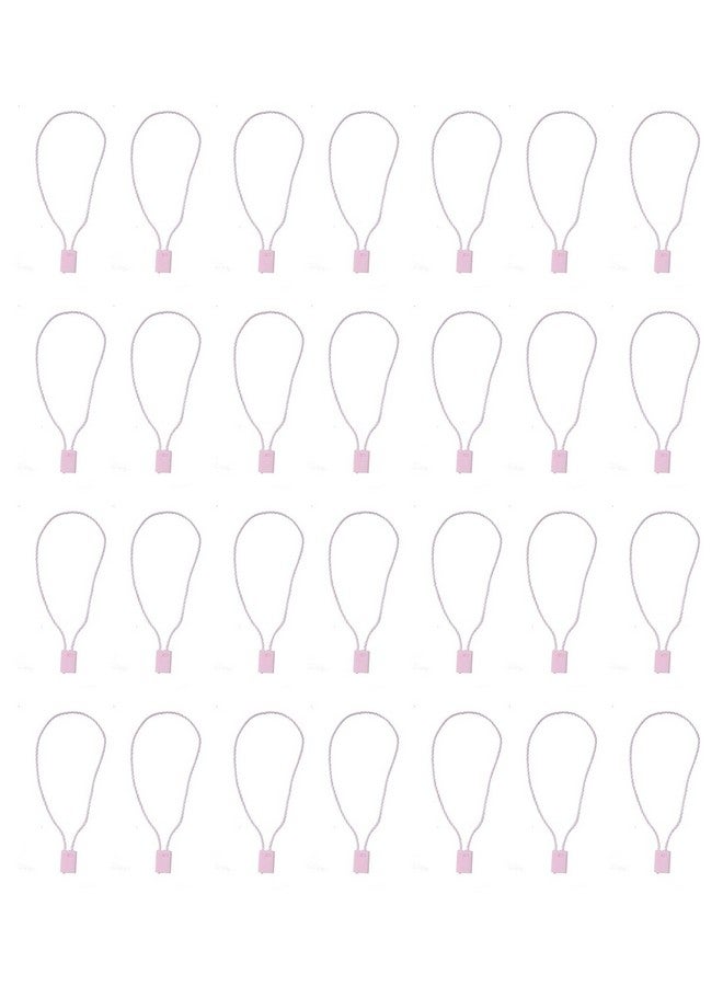 sowaka SOWAKA 100 Pcs Nylon Hanging Tag String for Clothing Price Tags Lock Pin Loop Fastener Hook Ties Tag Rope for Belt Luggage Label Attachment Clothing Dress (Pink)  - Image 1