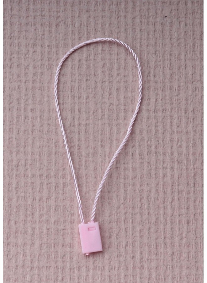 sowaka SOWAKA 100 Pcs Nylon Hanging Tag String for Clothing Price Tags Lock Pin Loop Fastener Hook Ties Tag Rope for Belt Luggage Label Attachment Clothing Dress (Pink)  - Image 4