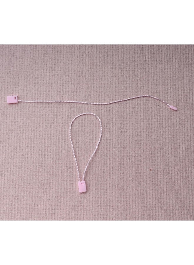 sowaka SOWAKA 100 Pcs Nylon Hanging Tag String for Clothing Price Tags Lock Pin Loop Fastener Hook Ties Tag Rope for Belt Luggage Label Attachment Clothing Dress (Pink)  - Image 3