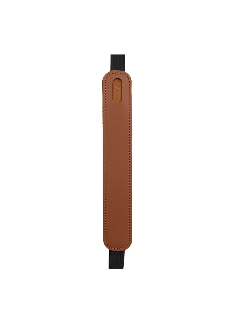 Generic - Fashionable Simple High Elasticity Leather Tablet Pen Case For Ipad Capacitor Pens Durable Soft Sleeve Pencil Bag Dark brown - Image 1
