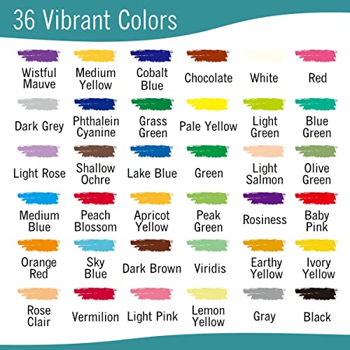 EXTRIC Oil Pastels 36 Colors - Art Supplies for Kids and Artists, Soft Crayons - Image 3