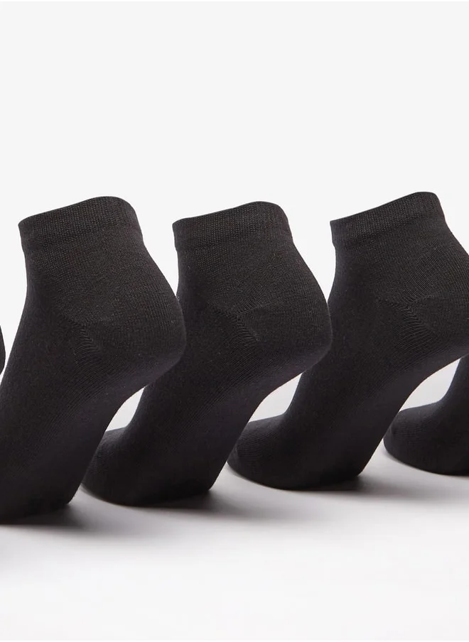 Celeste Women's Textured Ankle Length Socks - Set of 5