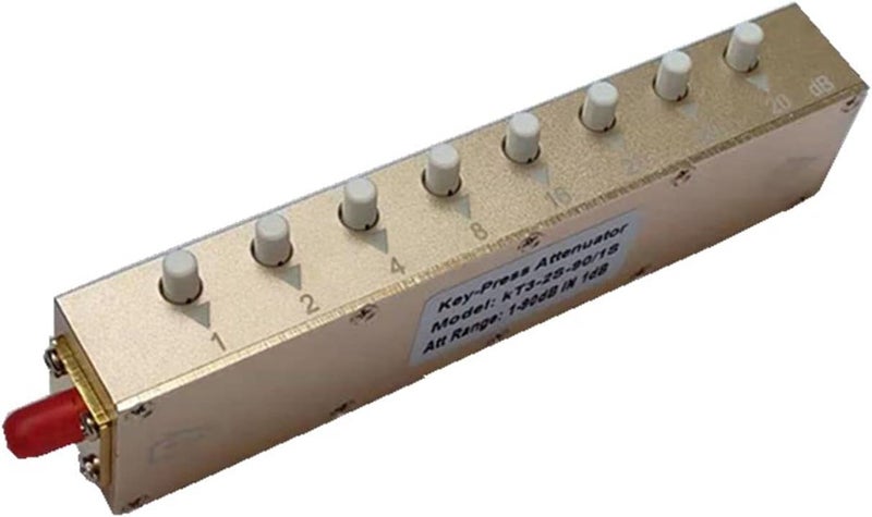 BECEN SMA Female to Female 50 ohm Push-Button Step attenuator,Key-Press Attenuator,DC to 2.5GHz (90db) - Image 4