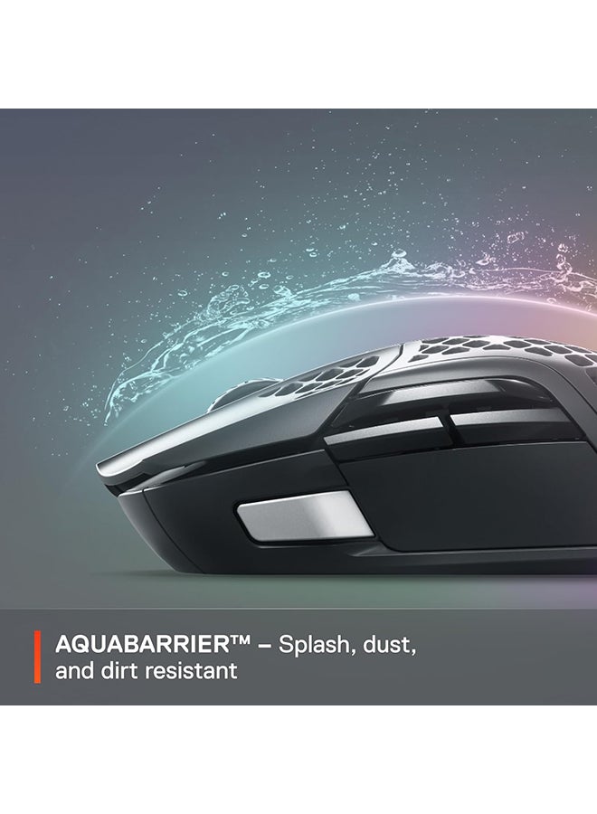 SteelSeries Aerox 5 Wireless Mouse, 40G Acceleration, 18000 in 100 CPI Increments, Ultra Lightweight, 3 RGB Zones, IP54 Switches with Over 80M Click, Bluetooth 5.0, 180H Battery Life, Black | 62406 - Image 5