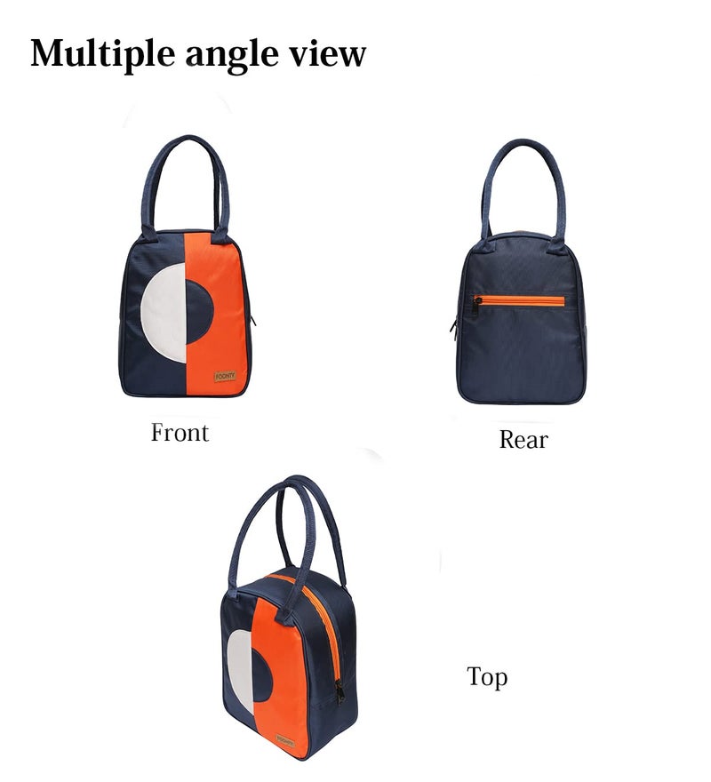 FOONTY Polyester Waterproof Lunch Bag For Men And Women(With Bottle Holder,Multicolor,9027B), 8 liter - Image 2