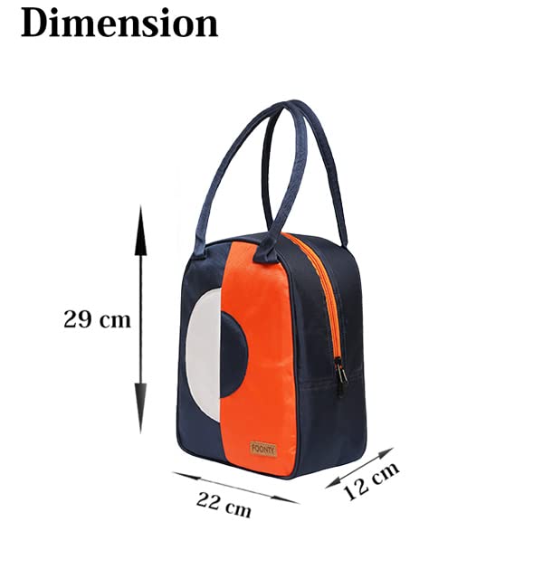FOONTY Polyester Waterproof Lunch Bag For Men And Women(With Bottle Holder,Multicolor,9027B), 8 liter - Image 4