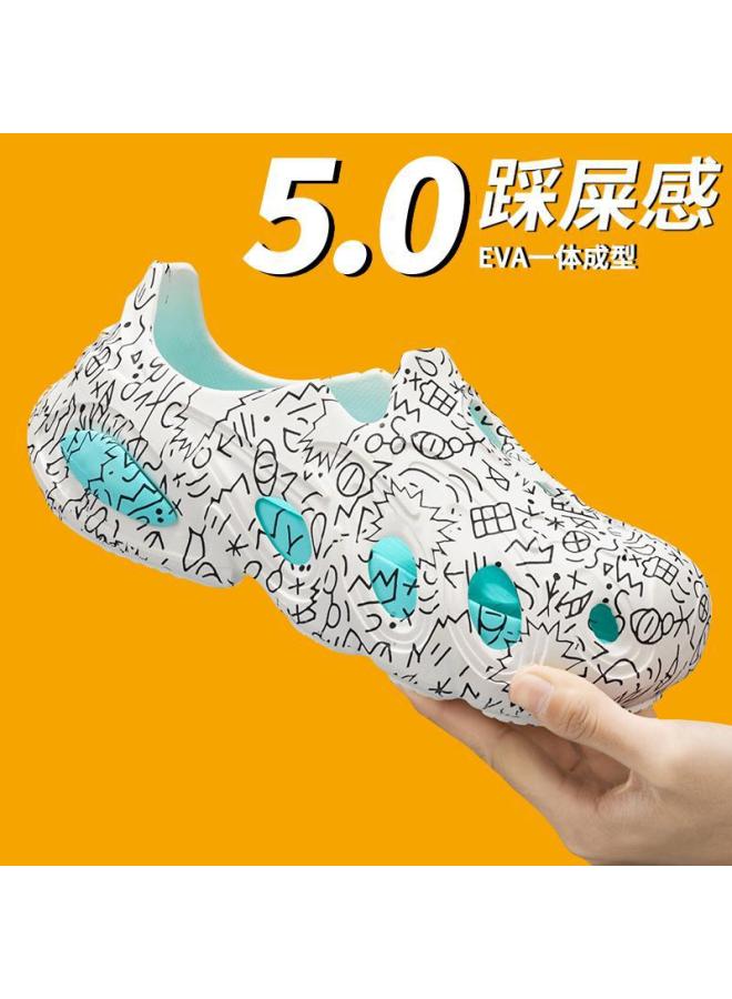 Men's Sandals  New Summer Soft-soled Non-slip Wear-resistant Youth Casual Breathable Sports Driving Beach Shoes