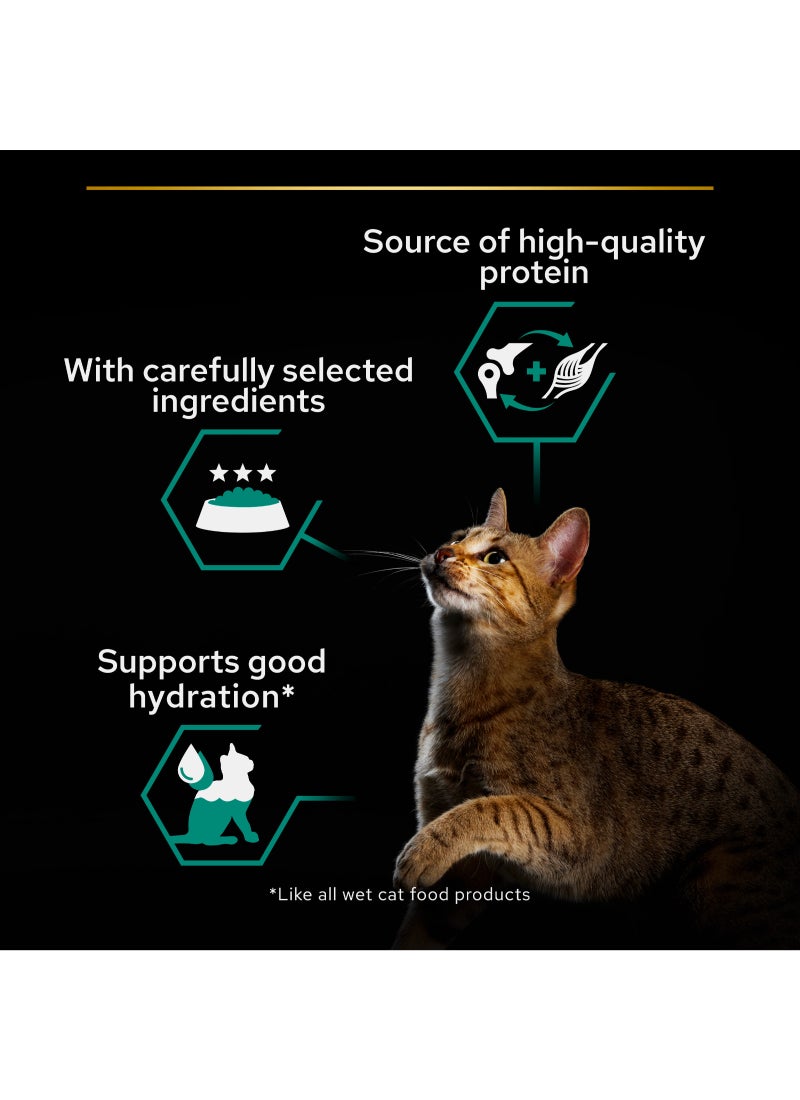 Purina Pro Plan طعام رطب للقطط البالغة بصيغة التيرين غني بالدجاج - Image 4