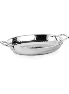 KEDGE Kedge 1 Por Stainless Steel Hammered Finish Oval Frying Pan, 350 Ml Capacity, Silver, 72917001020, Fry Pan  - Image 1