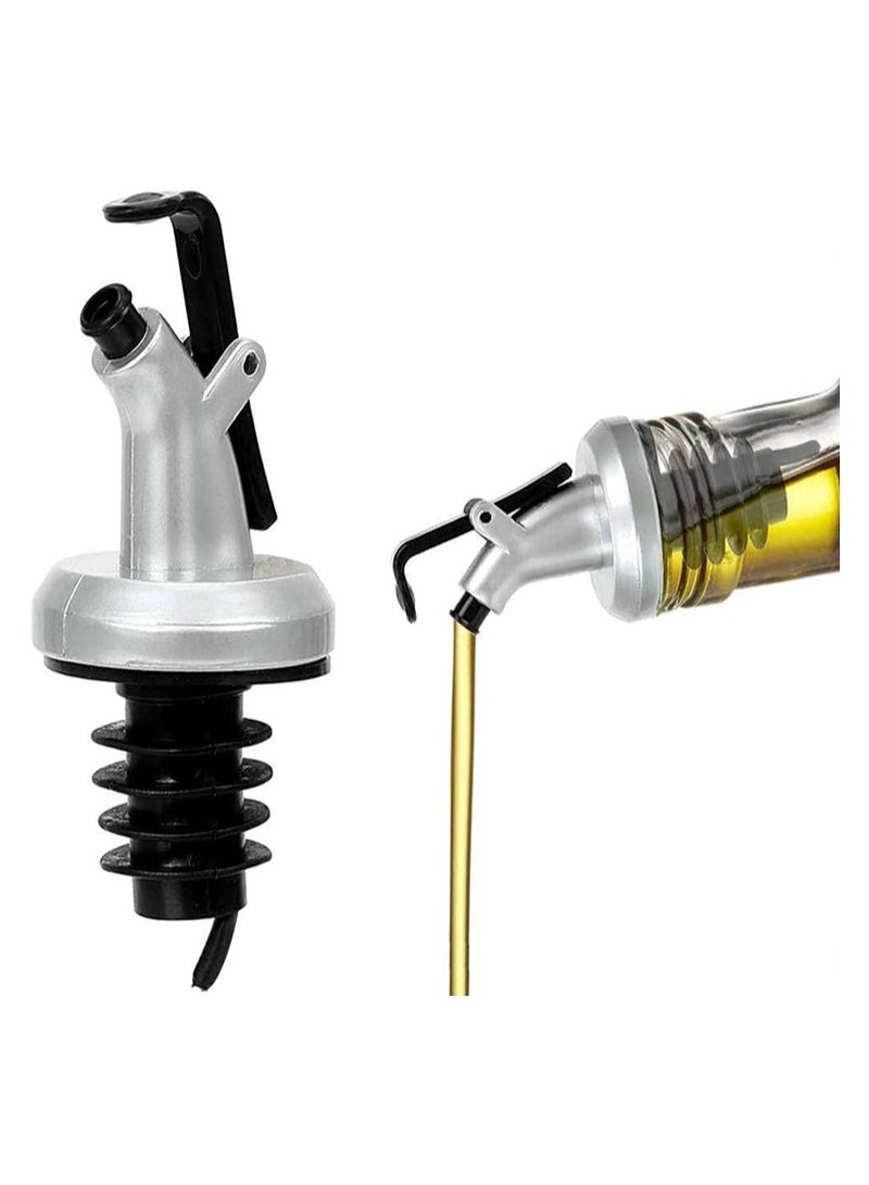 5 PCS Oil Pour Spouts，Olive Oil Vinegar Bottle Stopper Dispenser, Oil Bottle Stopper for Kitchen and Bar，Oil Dispenser Top, Leakproof Bottle Spouts for Oil, Vinegar, Olive Oil  - Image 2
