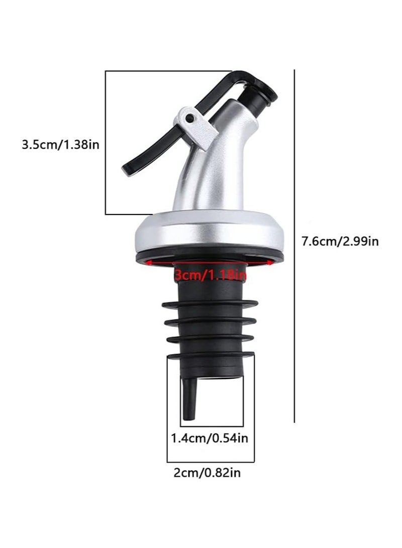5 PCS Oil Pour Spouts，Olive Oil Vinegar Bottle Stopper Dispenser, Oil Bottle Stopper for Kitchen and Bar，Oil Dispenser Top, Leakproof Bottle Spouts for Oil, Vinegar, Olive Oil  - Image 5