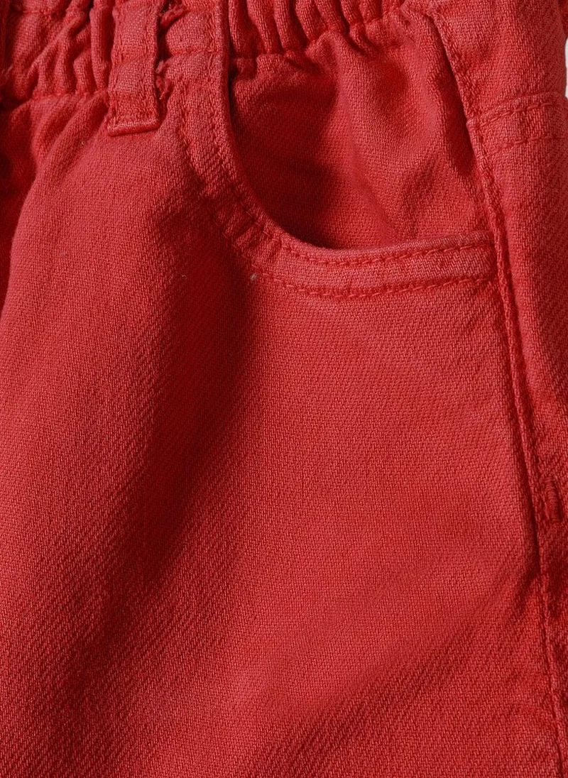 MINOTI Teen Girls Frayed Hem Shorts With Comfy Fit