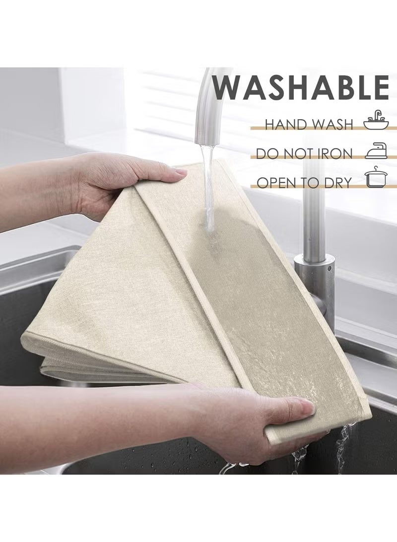 SKT Shiketro 3 Pack Wardrobe Organiser Drawer Organiser, 72 Cell Fabric Foldable Cabinet Dresser Closet Organizers and Storage Boxes for Organizing Socks, Underwear, Ties Belts (24+24+24 Cell Underwear Organizer, Beige) - Image 2