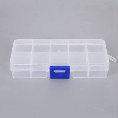 Handmade Earrings Jewelry Pliers DIY Tool Kit 10 grid plastic box
